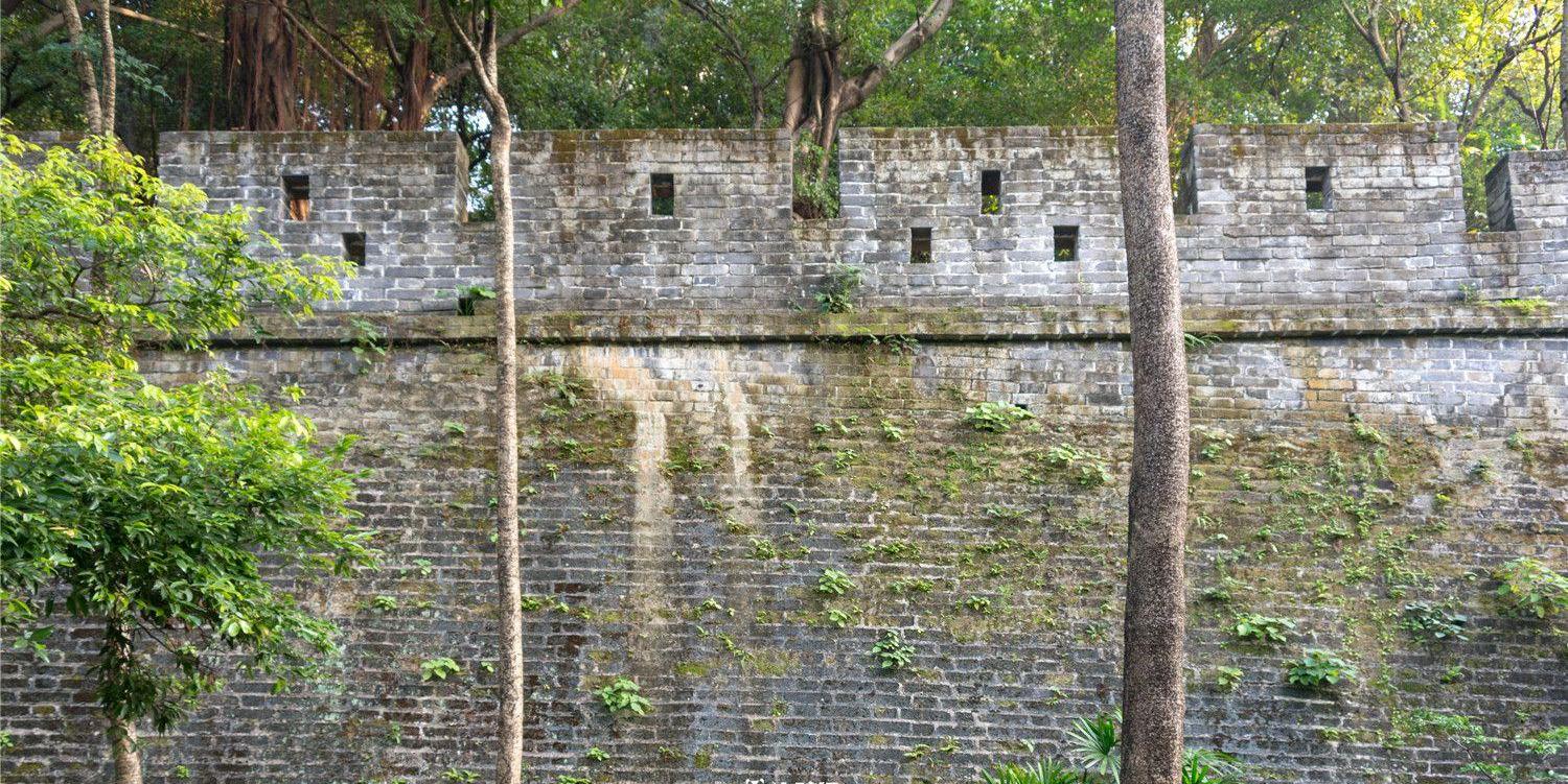 越秀公园明代古城墙图片